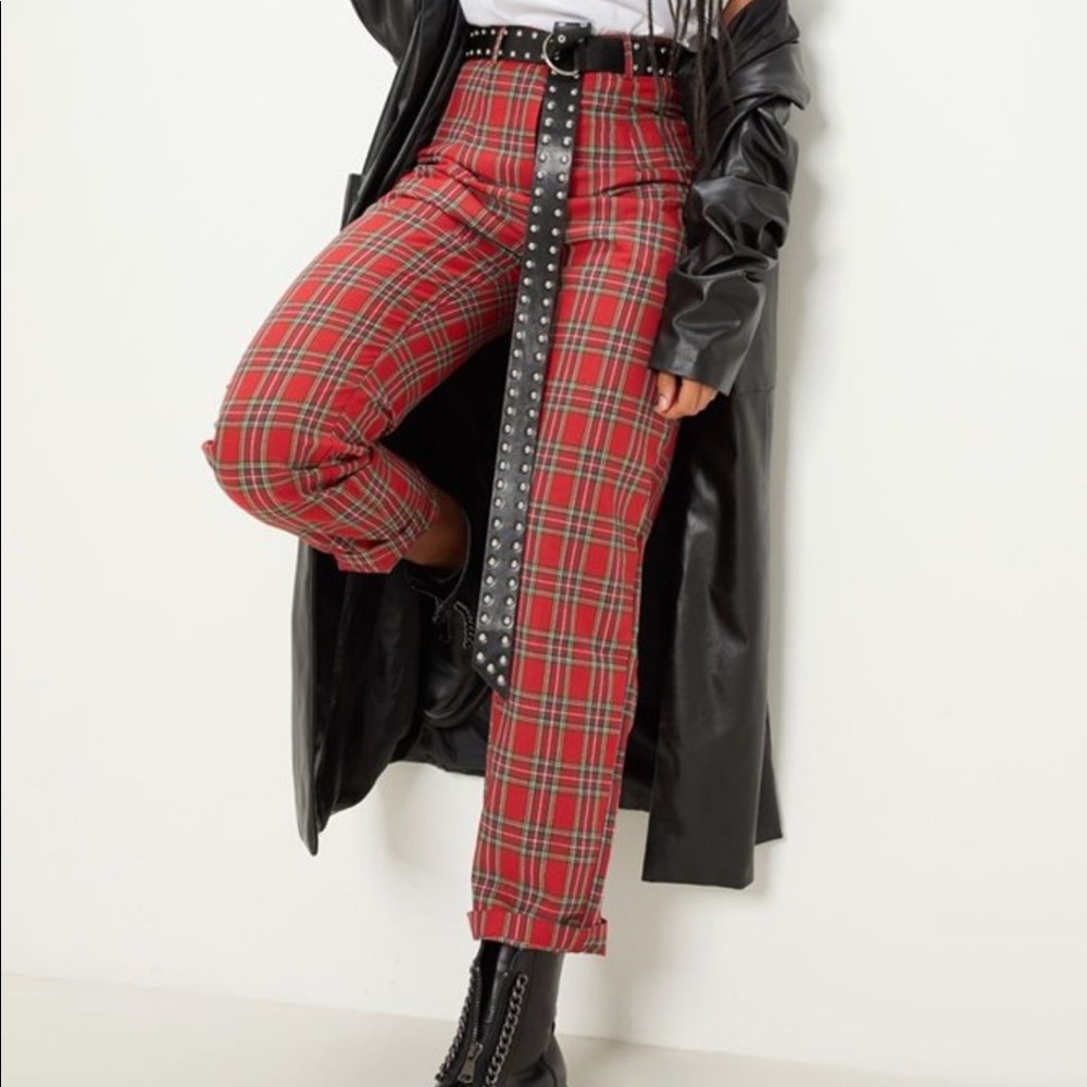 Red Plaid Pants